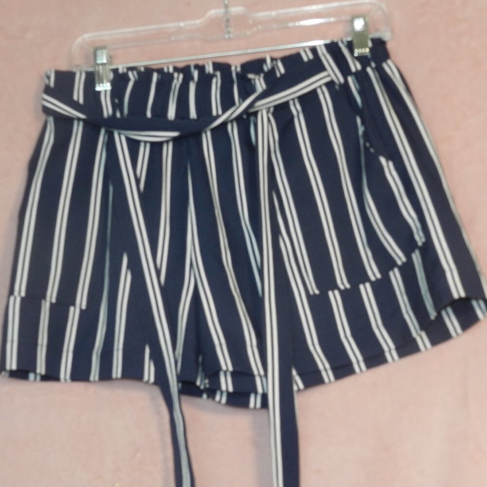 Womens Stripped Summer Cisono Shorts Size L